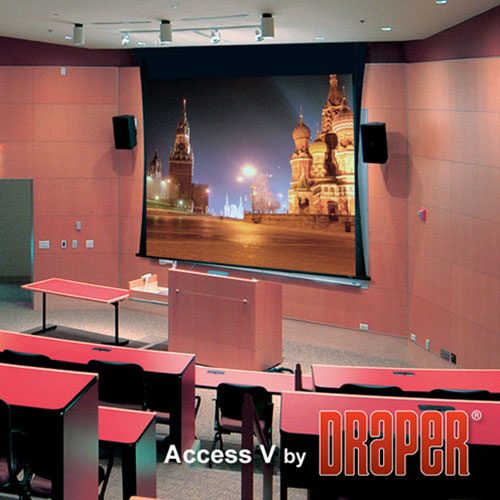 Draper DR-104267EJ Access Motorized 92" Pearl White HDTV-1505