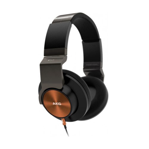 AKG K545 Closed Back Over-Ear Headphones (Black/Orange)-1106