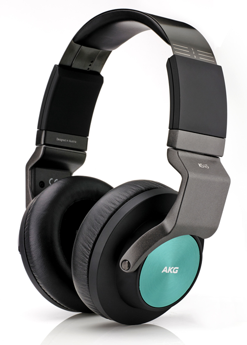 AKG K545 Closed Back Over-Ear Headphones (Black/Turquoise)-1107