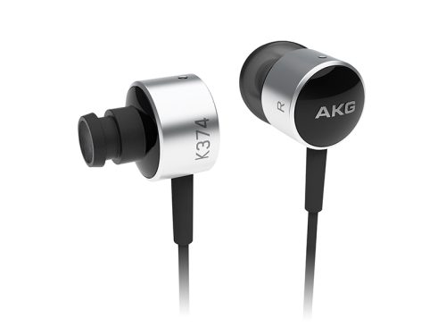 AKG K374 In-Ear High Performance Studio Earbud Headphones (Silver)