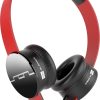 SOL REPUBLIC 1211-03 Tracks On-Ear Headphones with Three-Button Remote and Microphone, Red