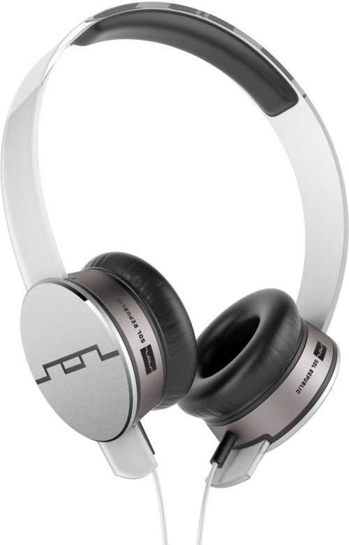 SOL REPUBLIC 1241-02 Tracks HD On-Ear Headphones with Three-Button Remote and Microphone, White