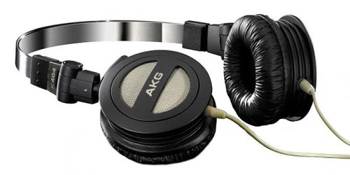 AKG K404 Foldable On-Ear Headphones (Black)-1062
