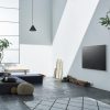 Sony XBR-65X930E angled with wall-mount